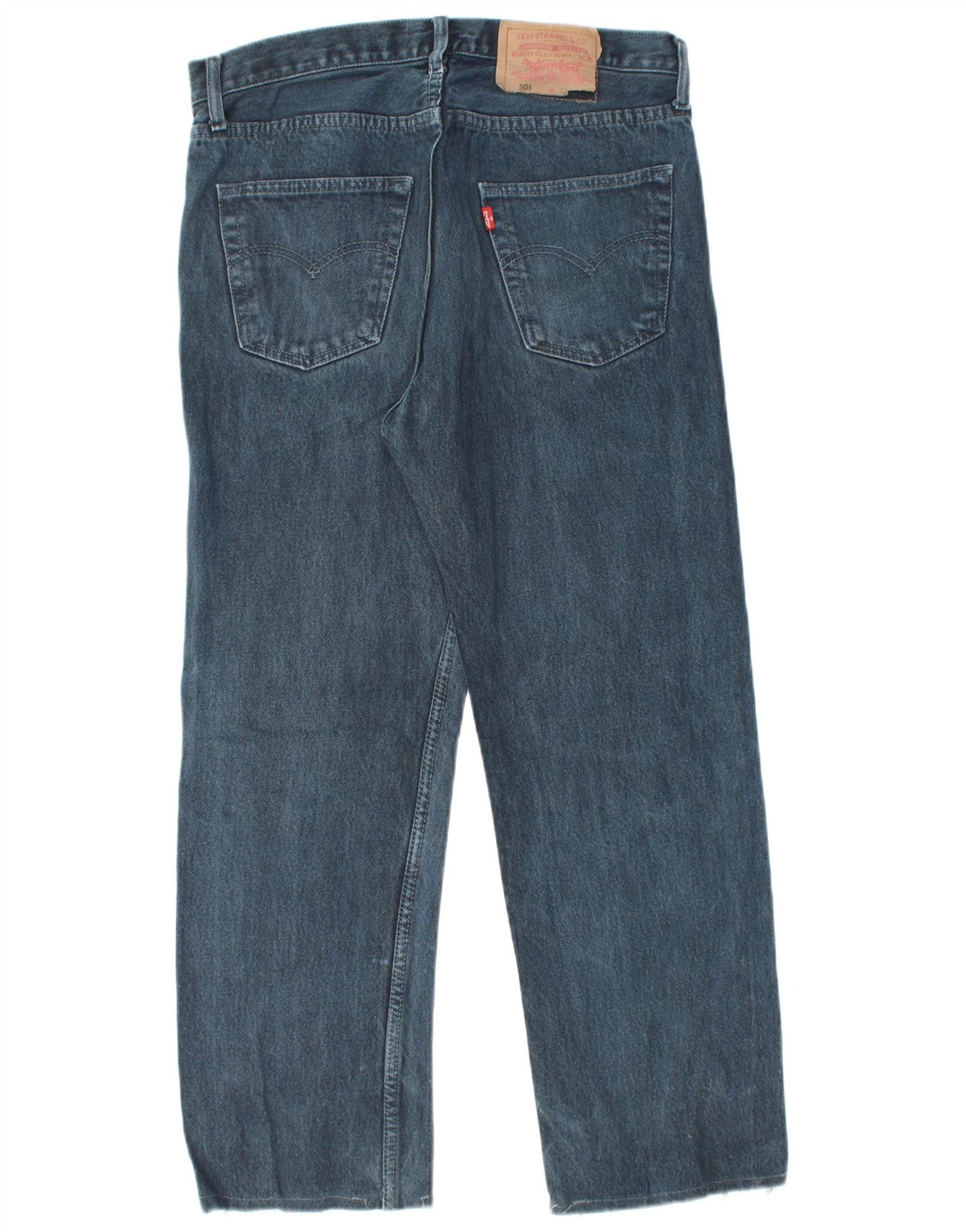 Мужские прямые джинсы LEVI'S 501 W32 L25 синие, хлопок