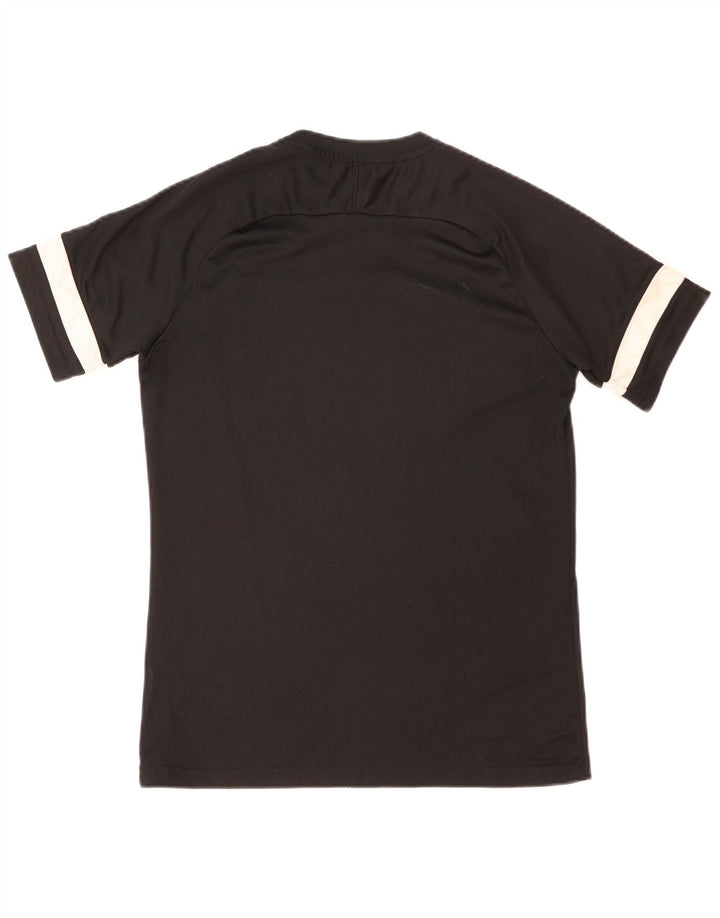 Мужская футболка Nike Dri Fit, средний черный полиэстер с цветными блоками