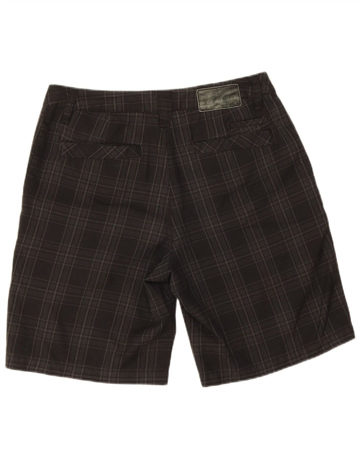Мужские шорты чинос Quiksilver W32, средние, черные в клетку