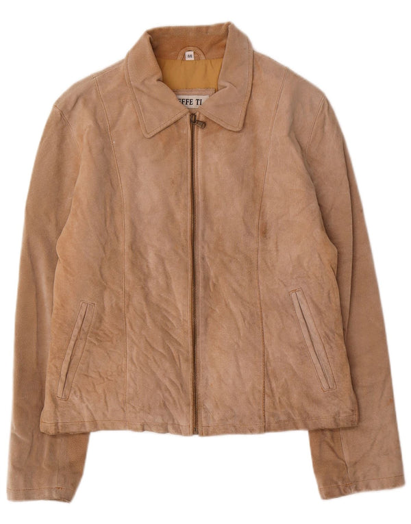 Куртка женская замшевая Effe Ti IT 44 Medium Beige Leather