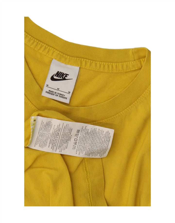 NIKE Mens Graphic T-Shirt Top Medium Yellow Cotton Vintage Nike and Second-Hand Nike from Messina Hembry 