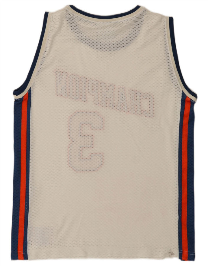 Мужской жилет Champion с графическим рисунком, маленький белый полиэстер с цветными блоками