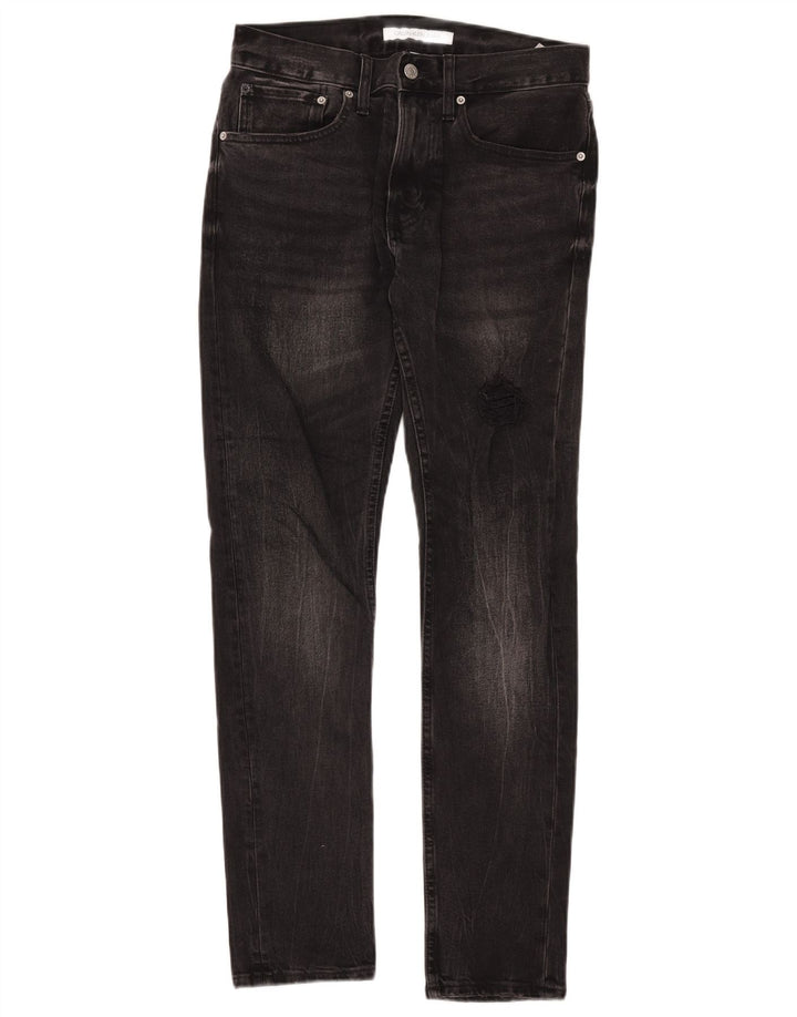 Мужские узкие джинсы Calvin Klein W29 L32, черный хлопок