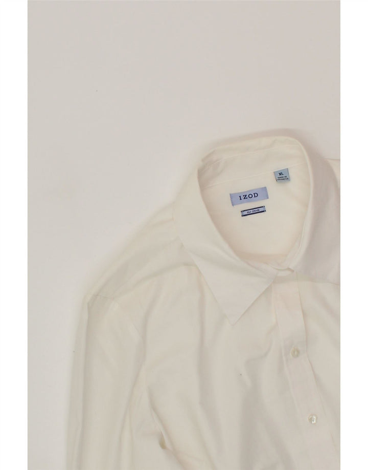 IZOD Womens Formal Shirt UK 18 XL White Vintage Izod and Second-Hand Izod from Messina Hembry 