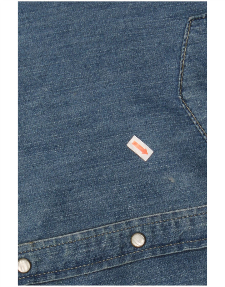 Мужская джинсовая рубашка LEVI'S, большая синяя, хлопок