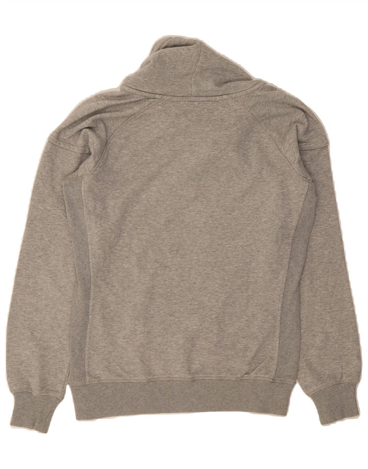 CHAMPION Womens Graphic Roll Neck Sweatshirt Jumper UK 16 Large Grey Vintage Champion and Second-Hand Champion from Messina Hembry 