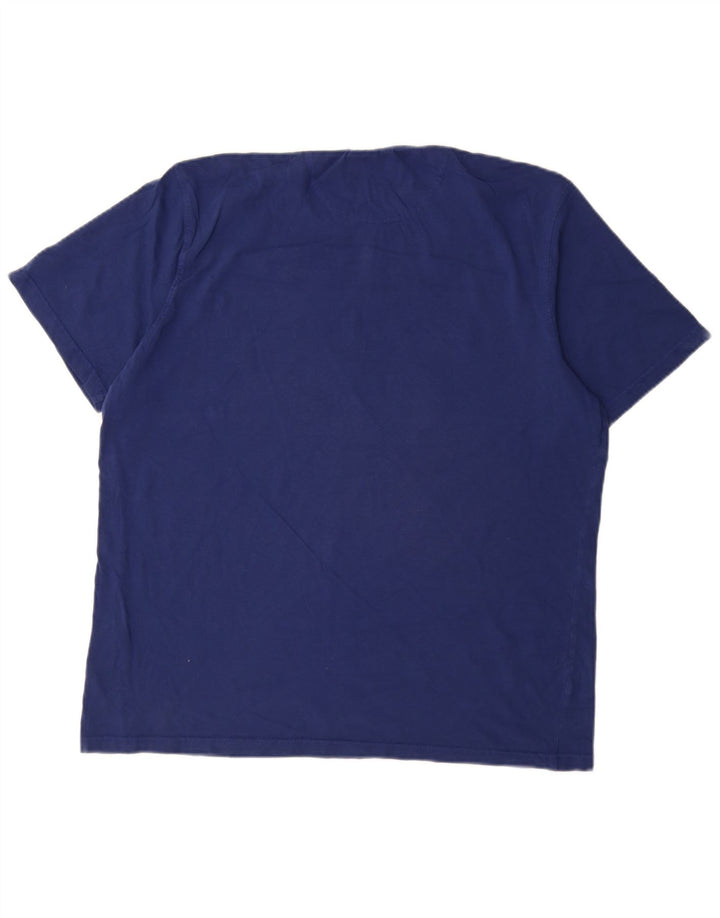 Мужская футболка с рисунком Barbour XL, темно-синяя, хлопок