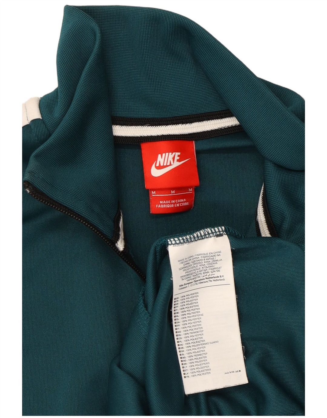 Мужской спортивный костюм Nike, средний зеленый полиэстер с цветными блоками