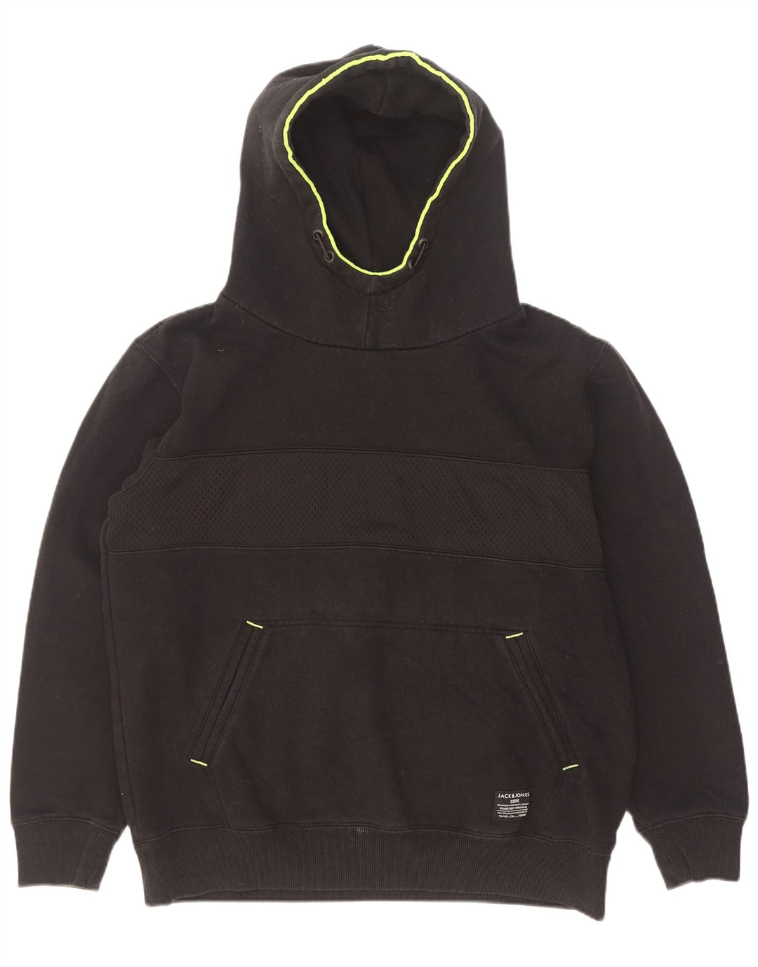 Мужской джемпер с капюшоном Jack & Jones XL, черный полиэстер