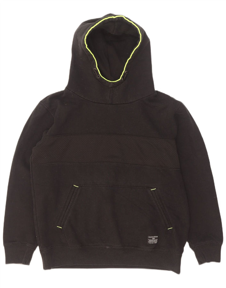 Мужской джемпер с капюшоном Jack & Jones XL, черный полиэстер