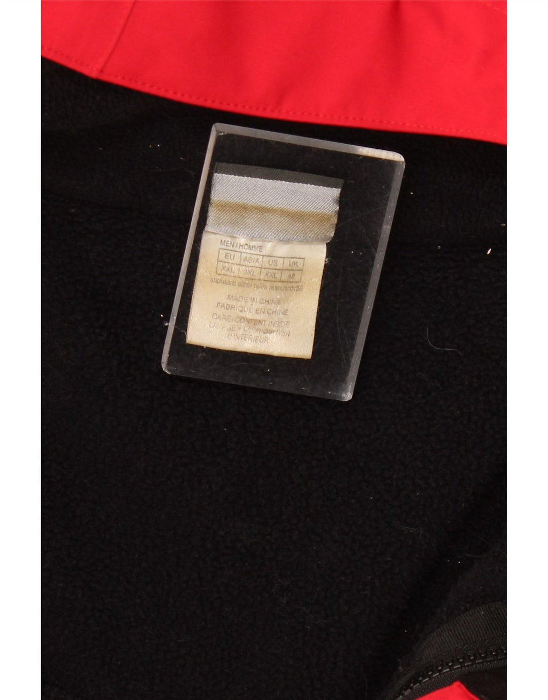 Мужская ветровка с капюшоном JACK WOLFSKIN UK 48 4XL, красная с цветными блоками