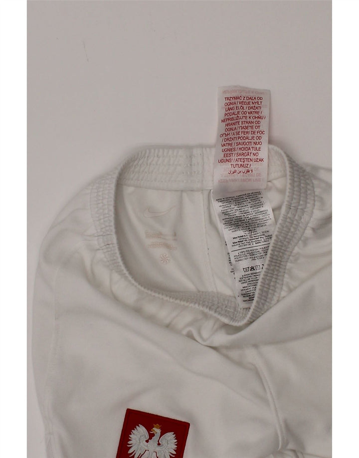 Спортивные шорты Nike для мальчиков с графикой, 5–6 лет, средний белый полиэстер