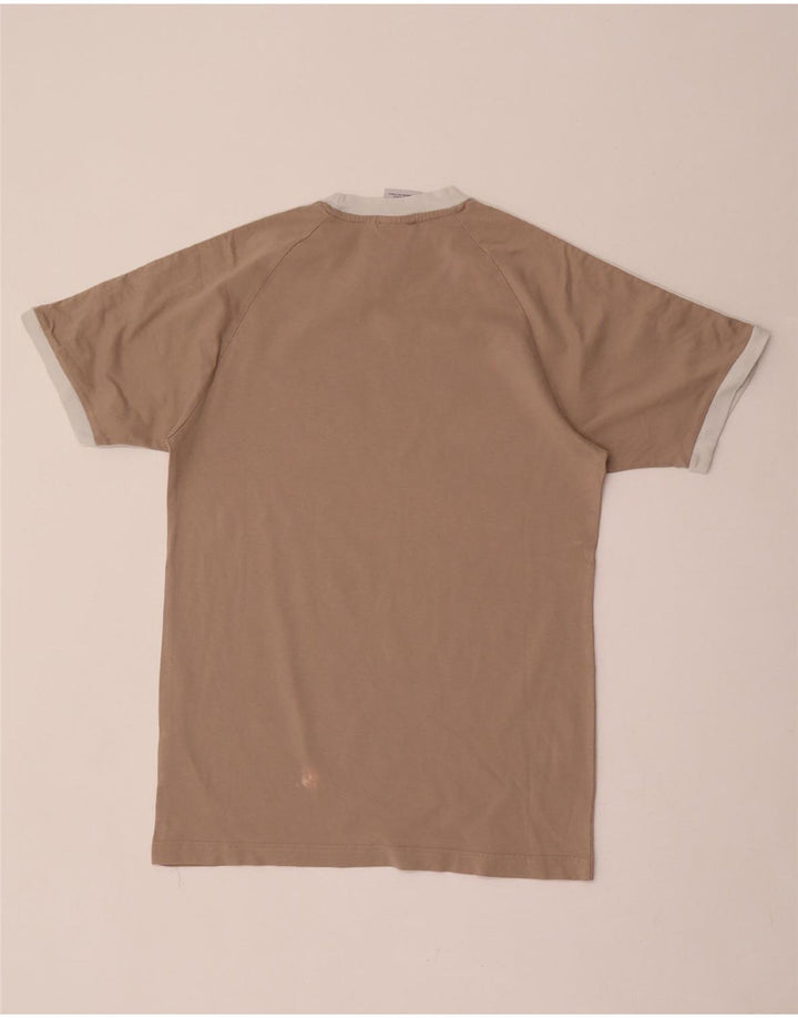 Мужская футболка Adidas Top Small Brown Хлопковая ретро