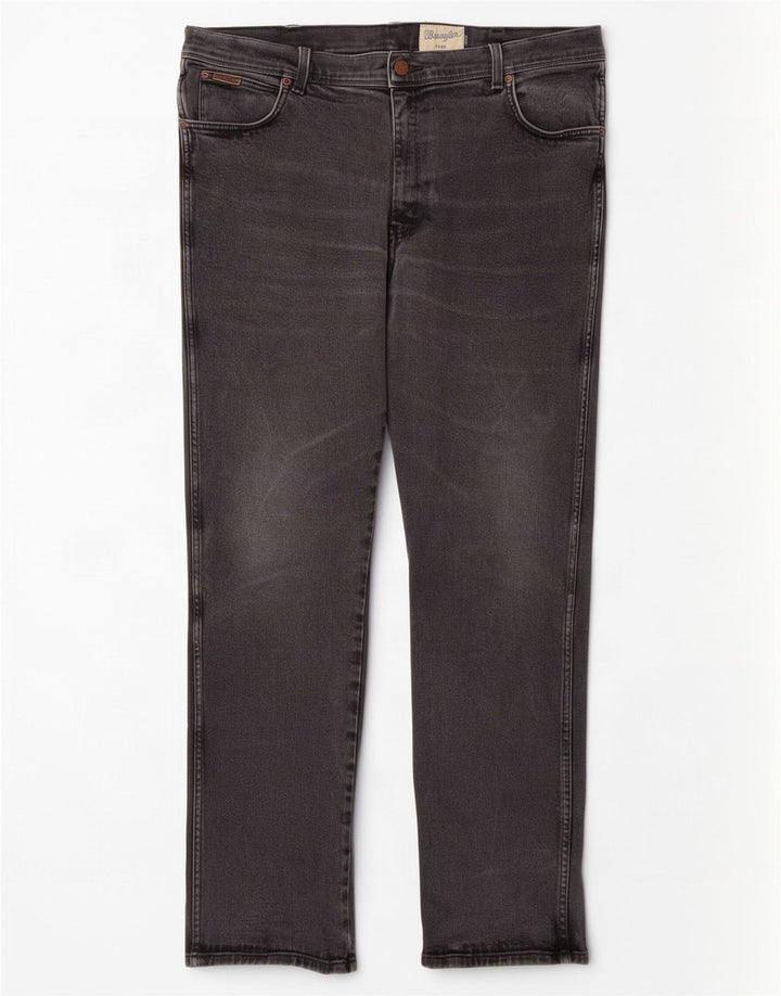 Мужские прямые джинсы Wrangler Texas W40 L34, серый хлопок