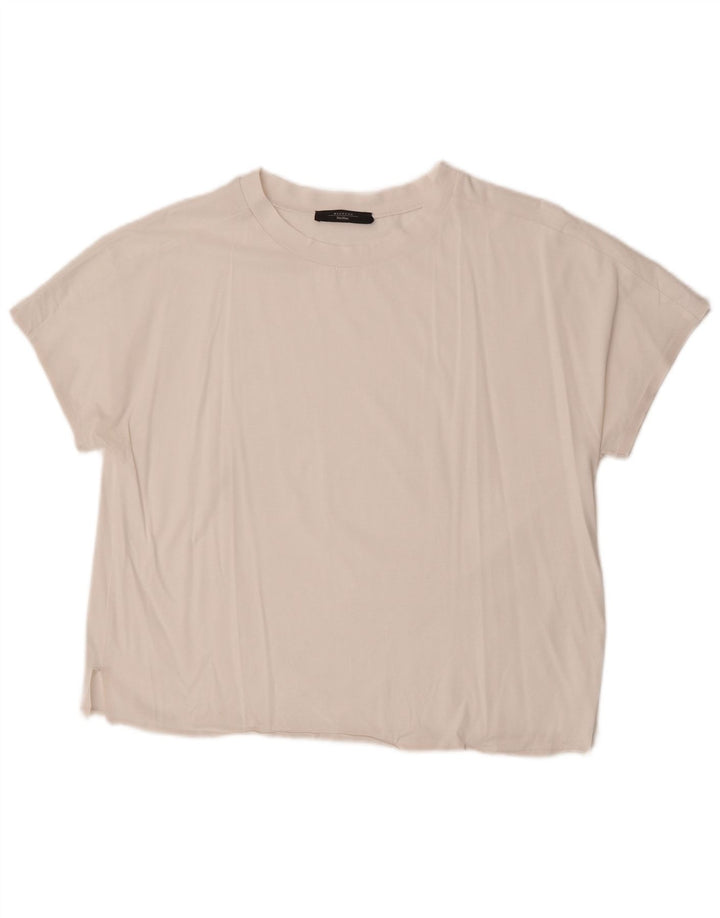Женская футболка выходного дня Max Mara Top UK 16, большая белая