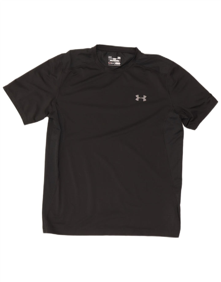 Мужская футболка Under Armour Heat Gear, большой черный полиэстер