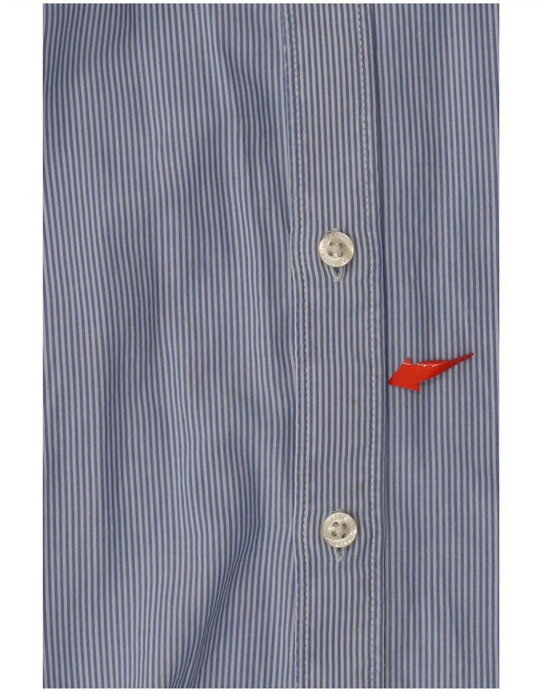 NAPAPIJRI Мужская рубашка городского кроя XL, синяя хлопковая полоска