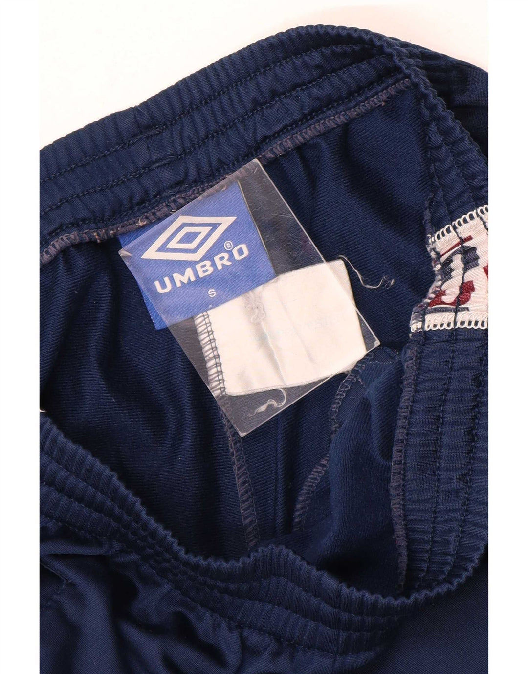 Umbro Мужские спортивные брюки с графическим рисунком, маленькие темно-синие, полиэстер с цветными блоками