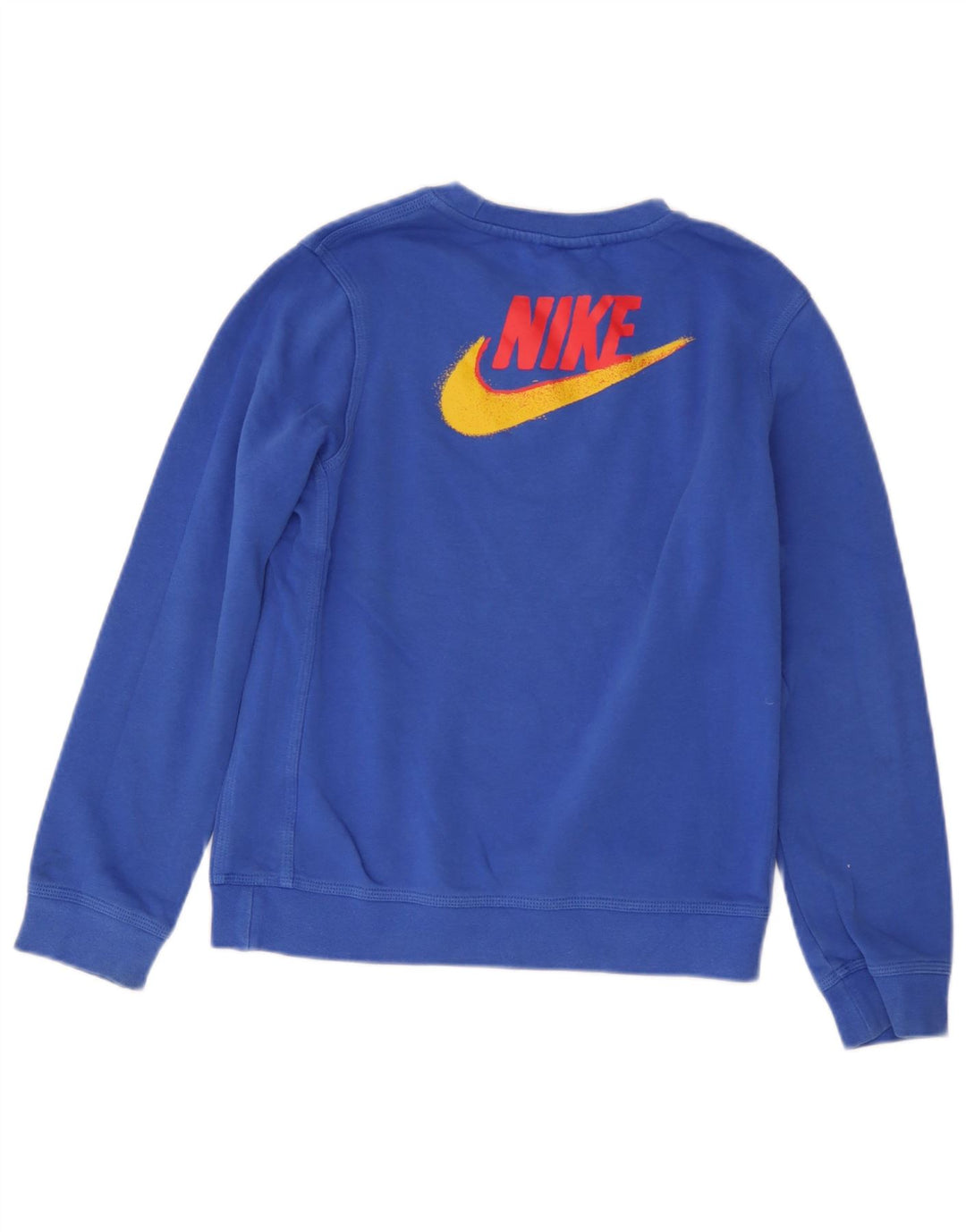 Джемпер с рисунком Nike для мальчиков, 12–13 лет, большой синий, хлопок