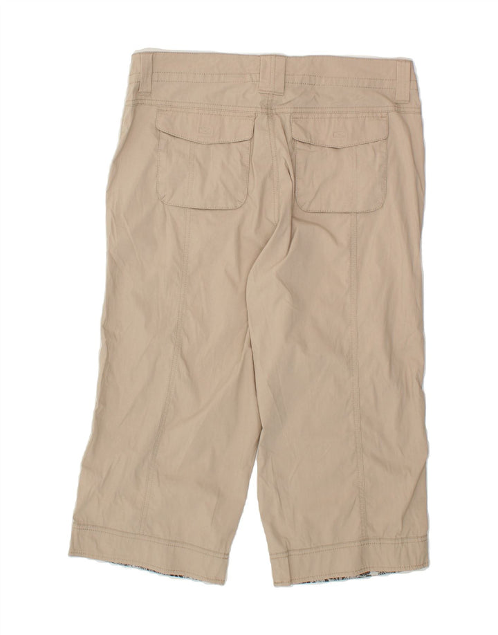 EDDIE BAUER Womens Wide Leg Capri Trousers W32 L20 Beige Vintage Eddie Bauer and Second-Hand Eddie Bauer from Messina Hembry 