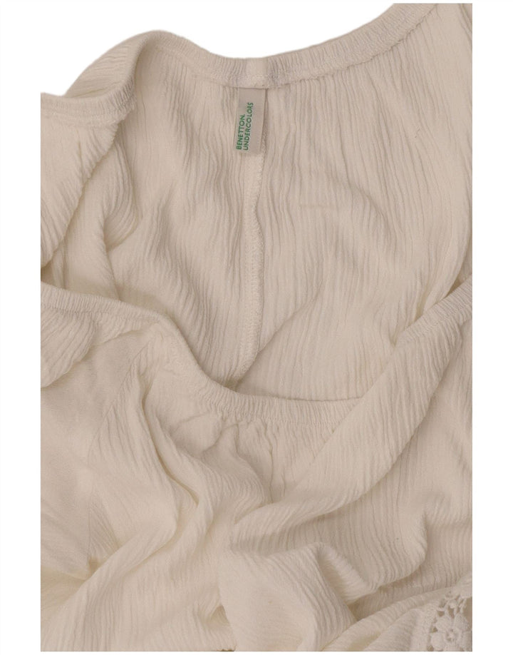 Женская блузка Benetton Top UK 18 XL Белый