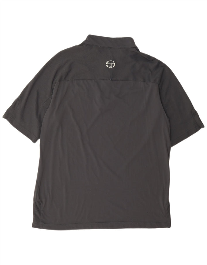 Мужская футболка с воротником на молнии Sergio Tacchini XL серая