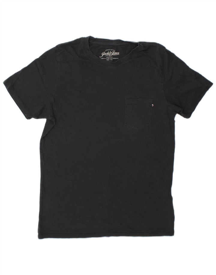Мужская футболка Jack & Jones, маленький черный хлопок