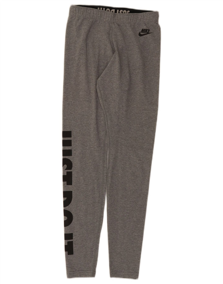Женские леггинсы с рисунком Nike UK 8, маленькие серые хлопковые крапинки