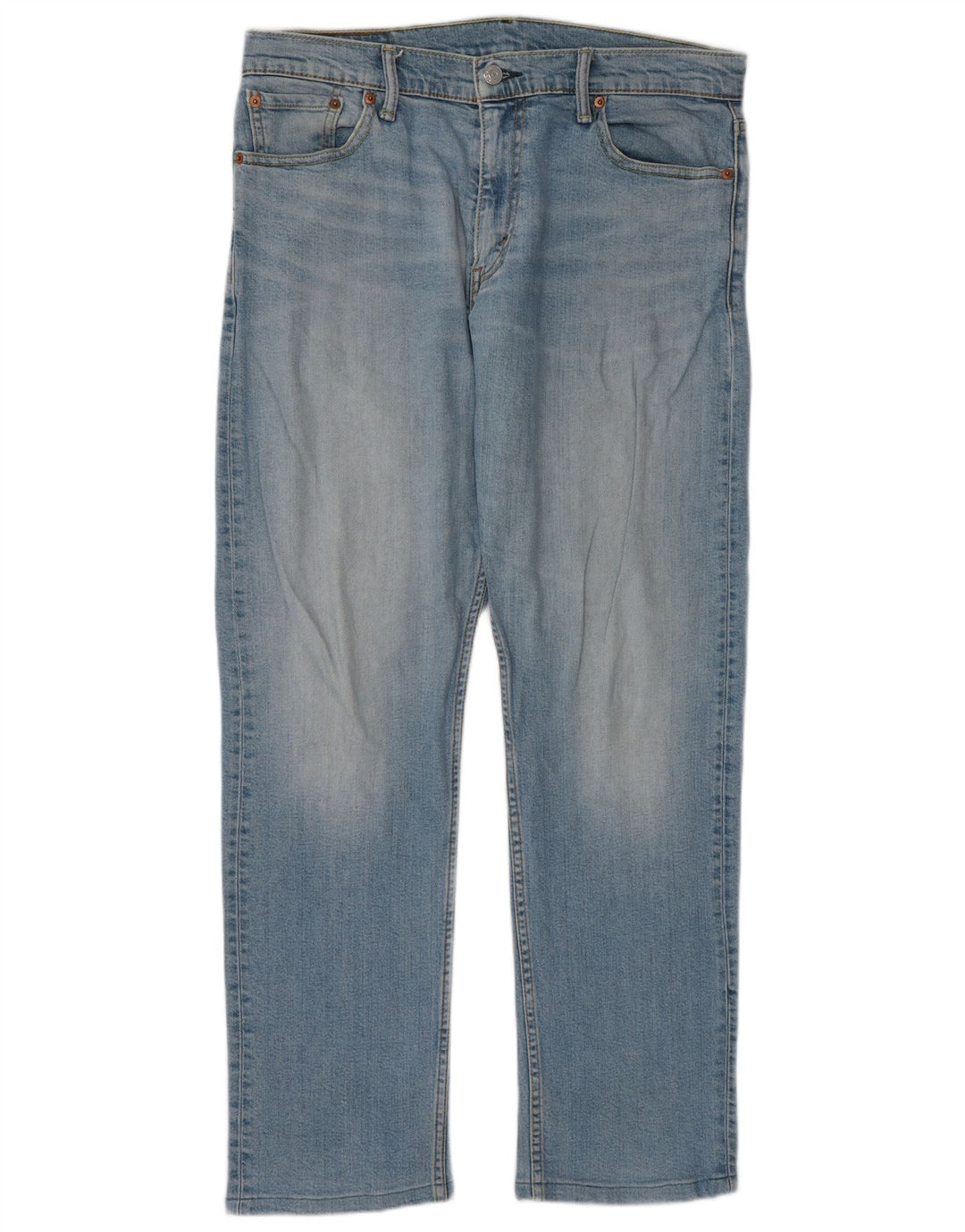 Мужские прямые джинсы Levi's 504 W33 L32 синие, хлопок