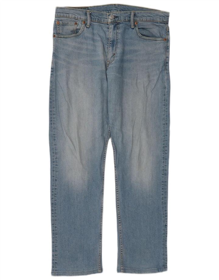 Мужские прямые джинсы Levi's 504 W33 L32 синие, хлопок