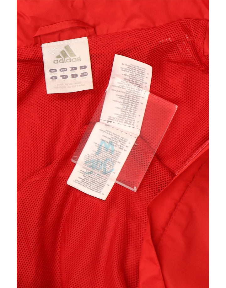 Мужская ветровка Adidas, маленькая красная нейлоновая куртка