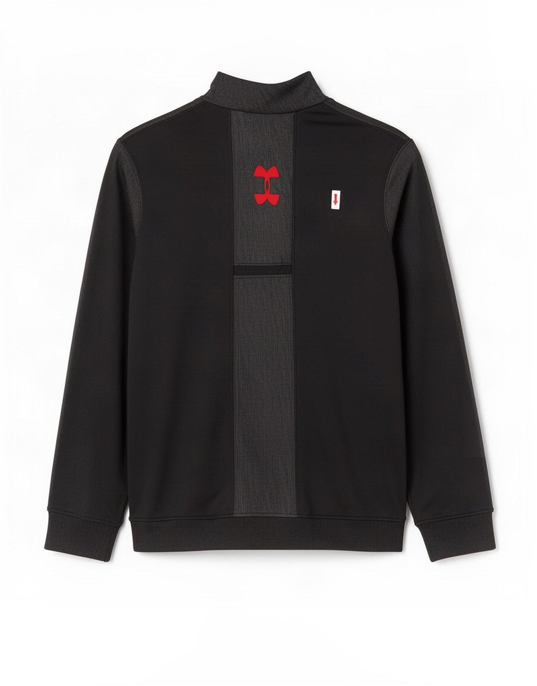 Мужской свитшот Under Armour Cold Gear, маленький черный с цветными блоками