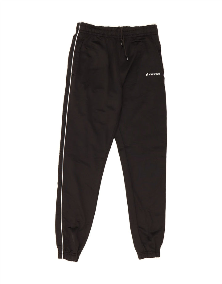 LOTTO Mens Tracksuit Trousers Joggers Medium  Black Polyester Vintage Lotto and Second-Hand Lotto from Messina Hembry 