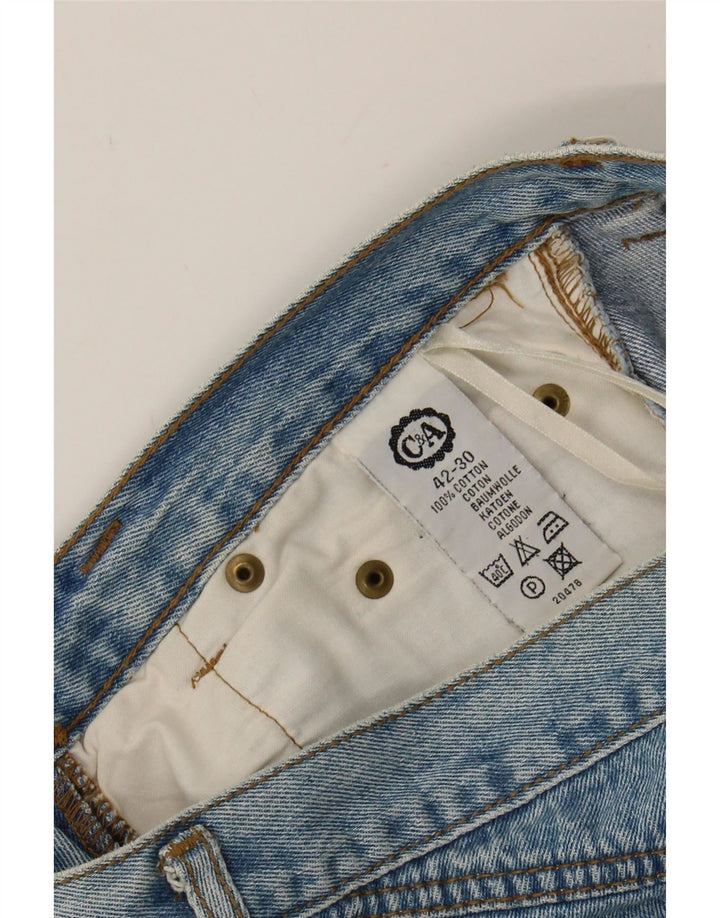 C&A Womens High Waist Jeans IT 42 Medium W30 L29 Blue Cotton Vintage C&A and Second-Hand C&A from Messina Hembry 