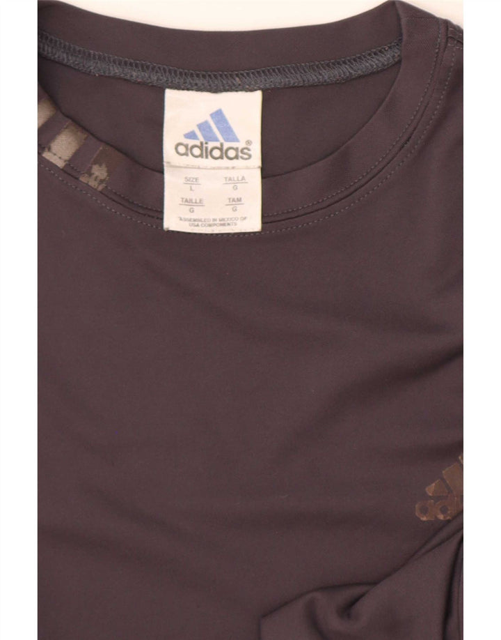 Мужская футболка Adidas Top Large Grey из полиэстера