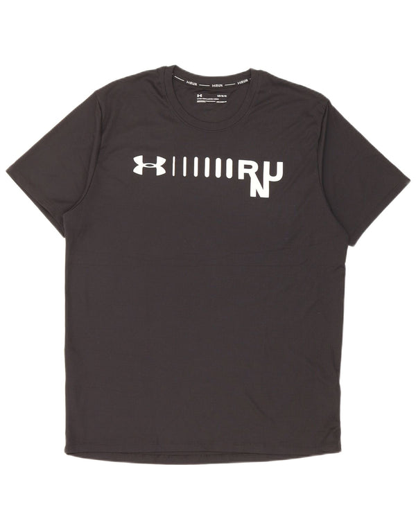 Мужская футболка с графическим принтом Under Armour, большой черный полиэстер