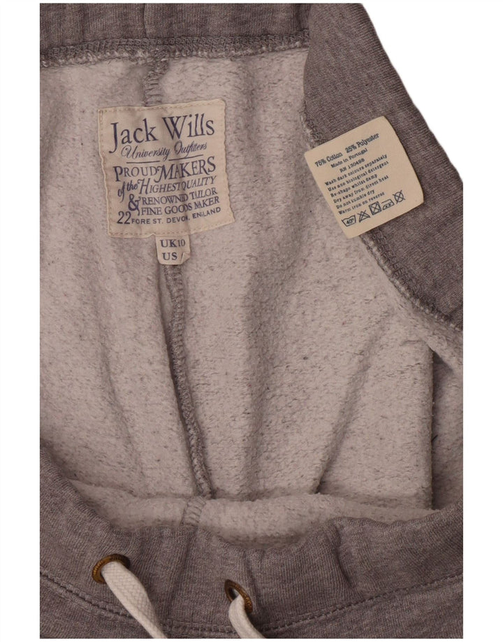 Женские спортивные брюки с графическим рисунком JACK WILLS Джоггеры UK 10, маленькие серые