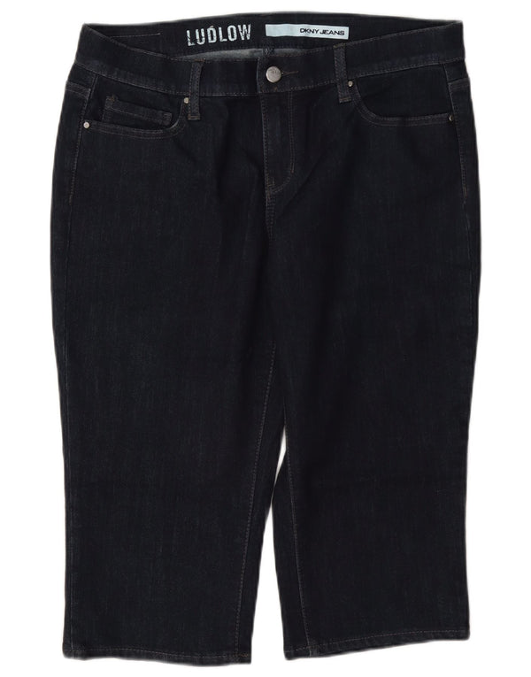 Женские джинсовые шорты-бермуды Dkny Ludlow US 8 Medium W30 L16 Темно-синие