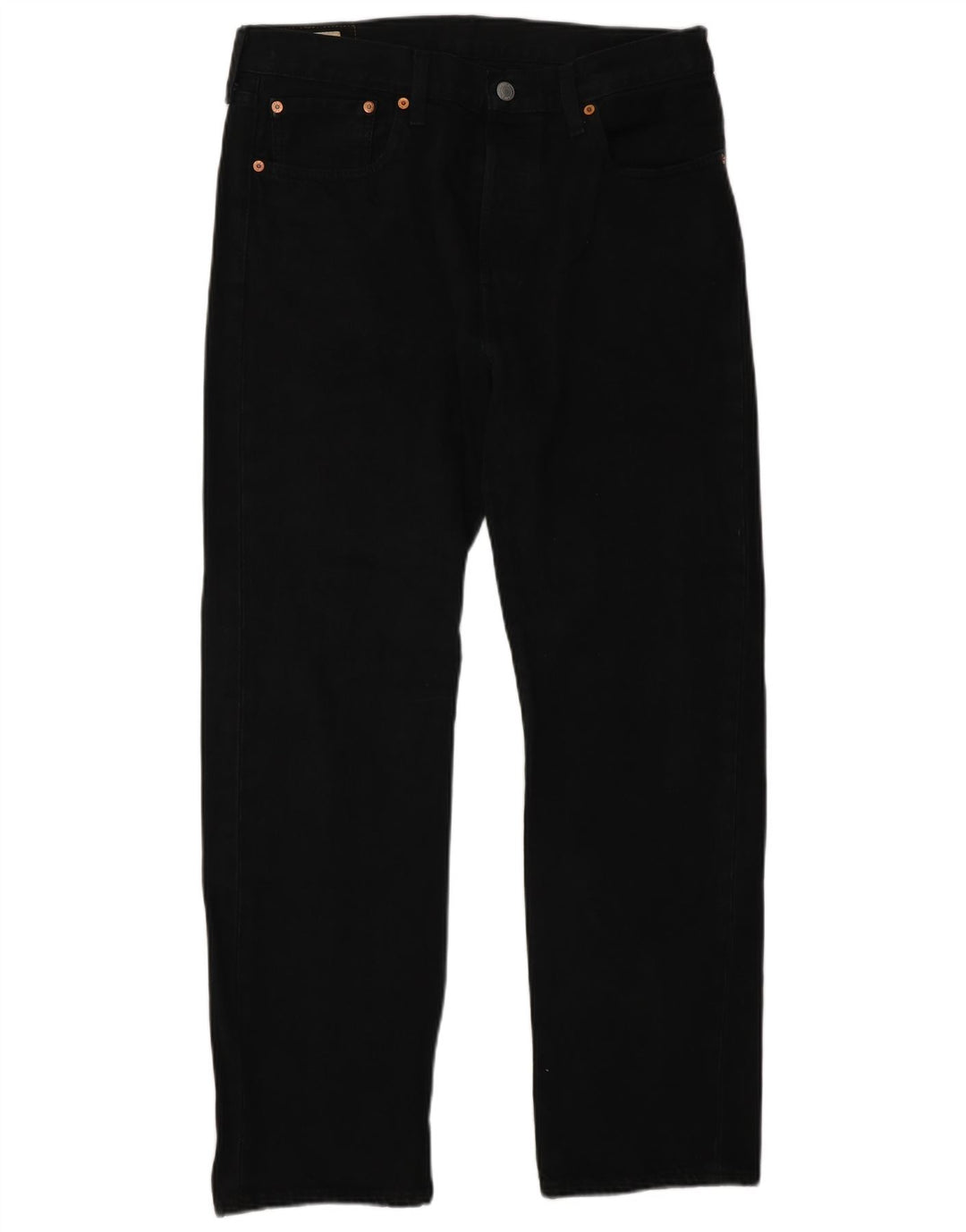 Мужские прямые джинсы Levi's 501 W32 L30, черный хлопок
