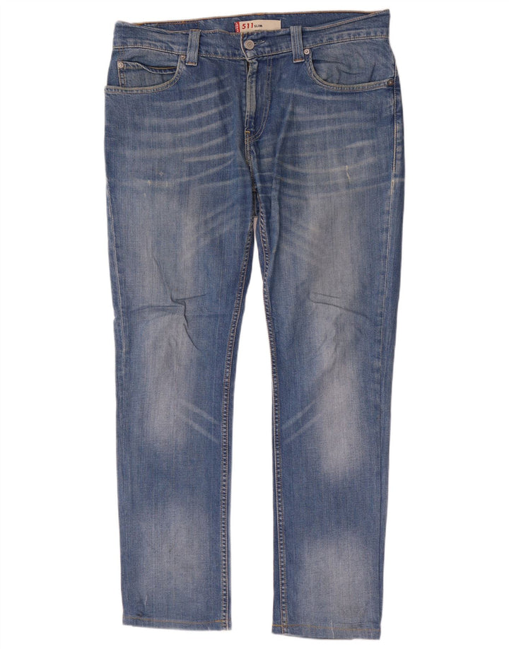 Мужские джинсы Levi's Slim 511 W35 L31 синие, хлопок
