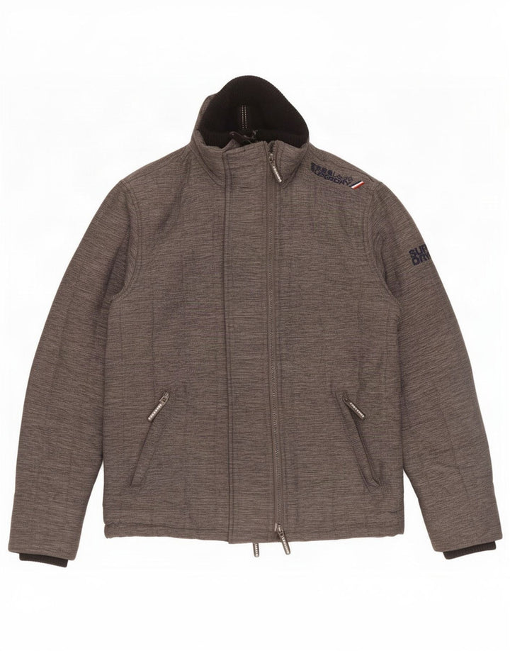 Мужская ветровка Superdry The Windcheater UK 38, средний серый в крапинку