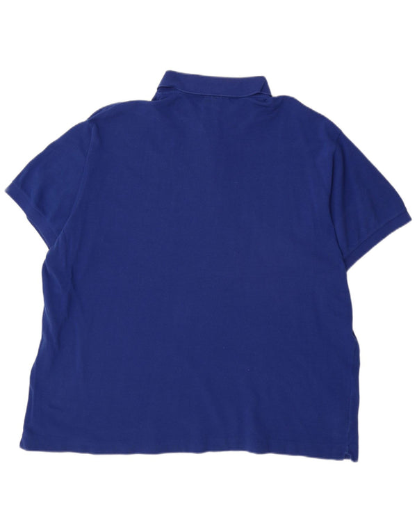 Мужская рубашка-поло классического кроя LACOSTE, размер 8, 3XL, синяя, хлопок