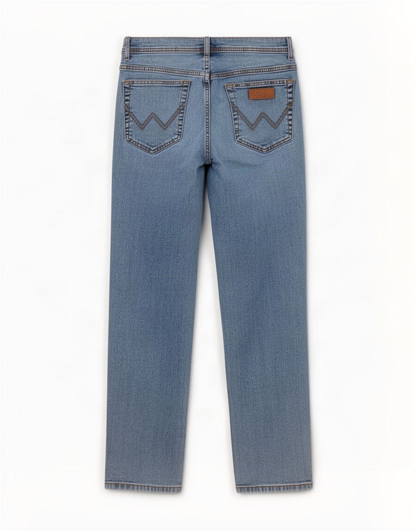 Мужские прямые джинсы Wrangler Texas Stretch W34 L32, синий хлопок
