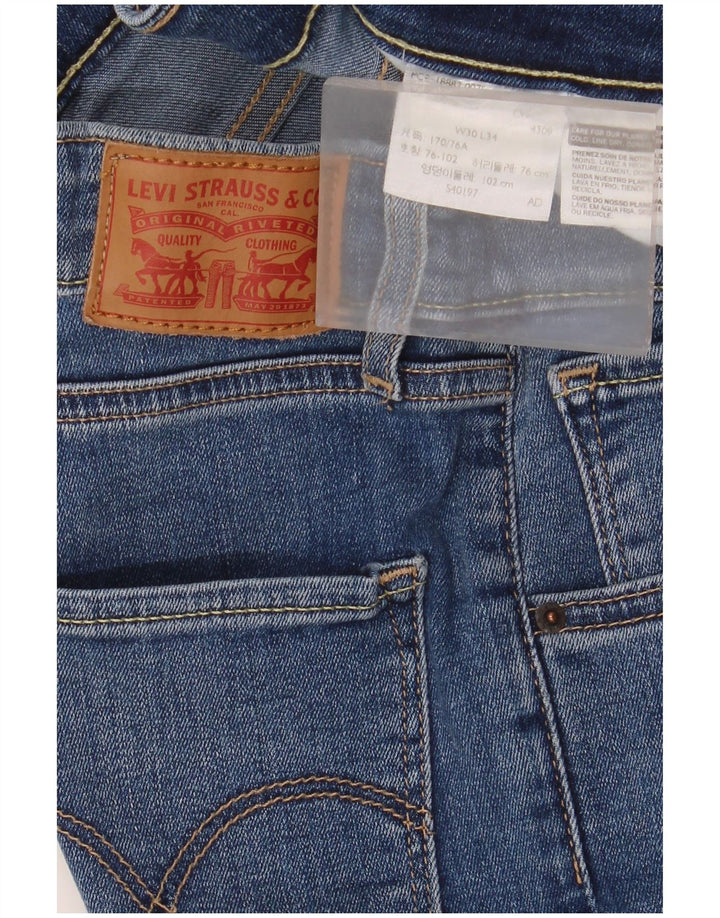 Женские джинсы скинни Levi's W30 L26 синие
