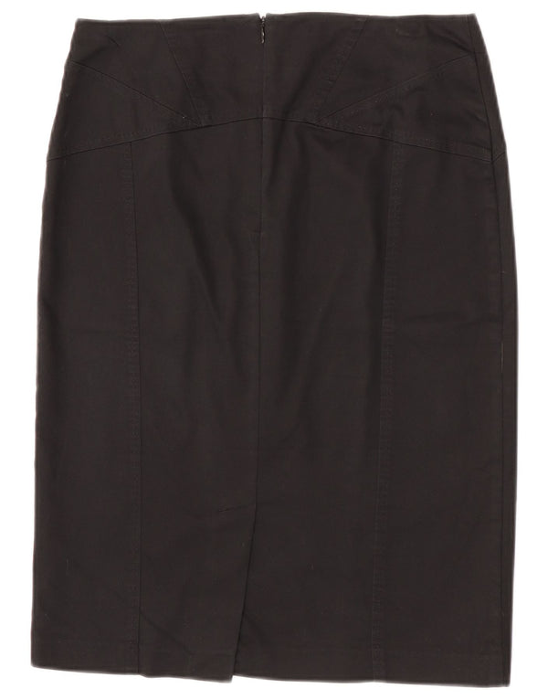 Женская юбка-карандаш Oasis UK 12 Medium W30, черный хлопок