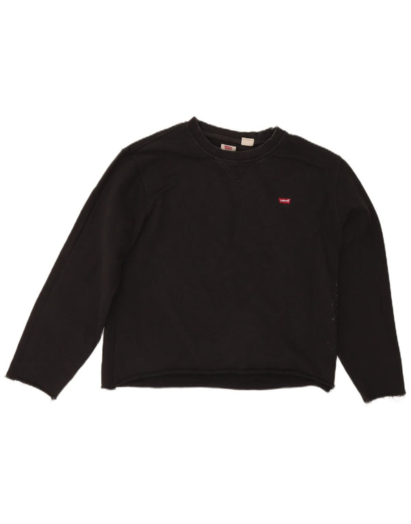 Женский джемпер свободного размера Levi's Standard UK 14, средний черный