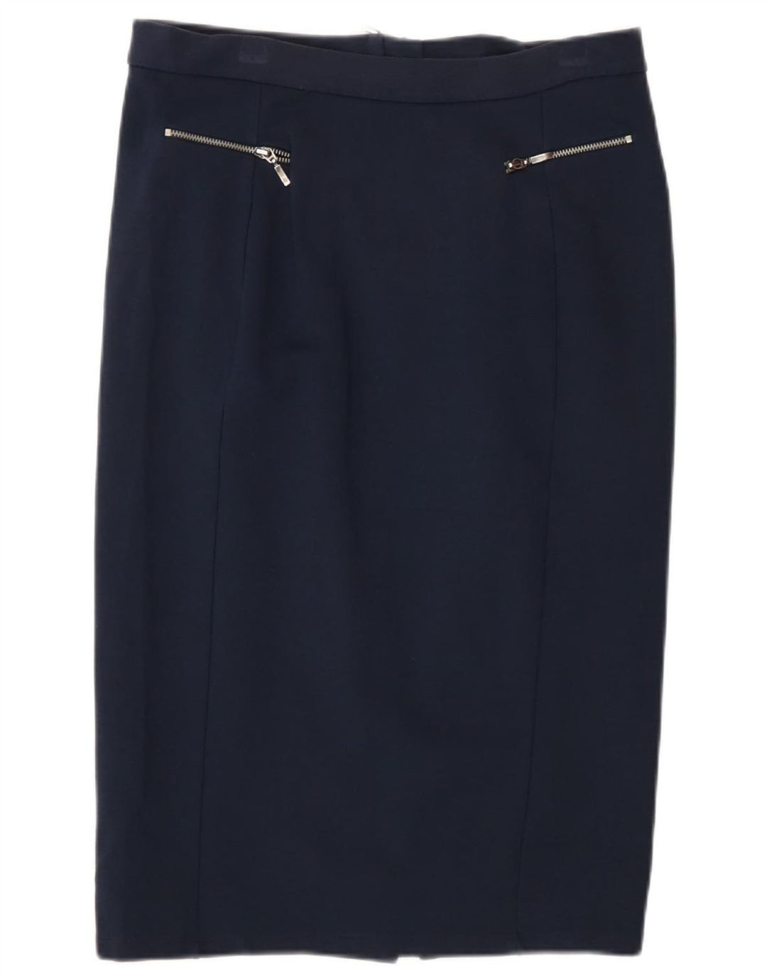 Женская юбка-миди Marks & Spencer UK 12 Medium W30 Темно-синий полиамид