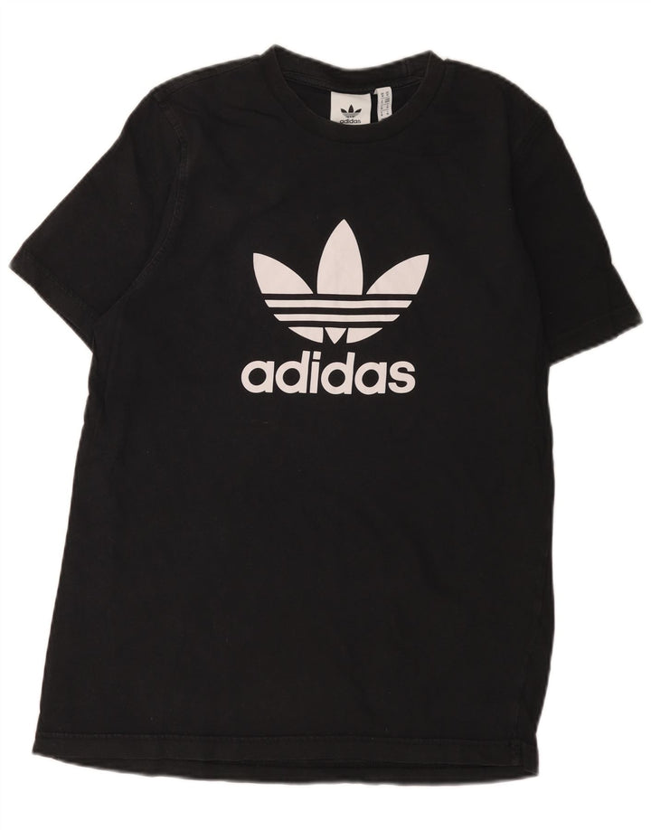 Мужская футболка с рисунком Adidas Top Medium Black Cotton