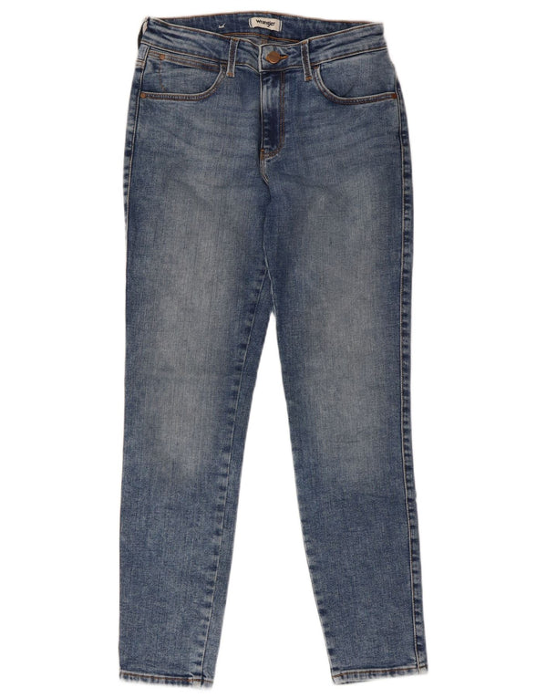 Женские джинсы скинни Wrangler W28 L26 синие, хлопок