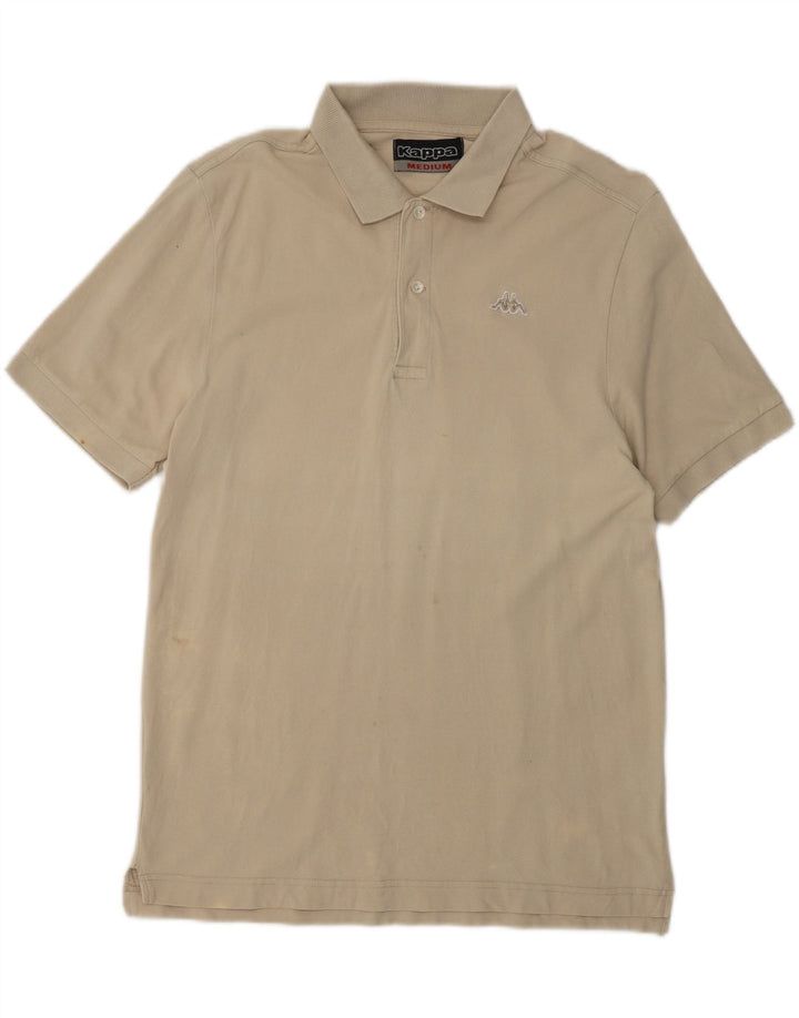 KAPPA Mens Polo Shirt Medium Beige Cotton Vintage Kappa and Second-Hand Kappa from Messina Hembry 